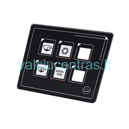 6-ių jungiklių liečiamas skydelis 6-ių jungiklių liečiamas skydelis